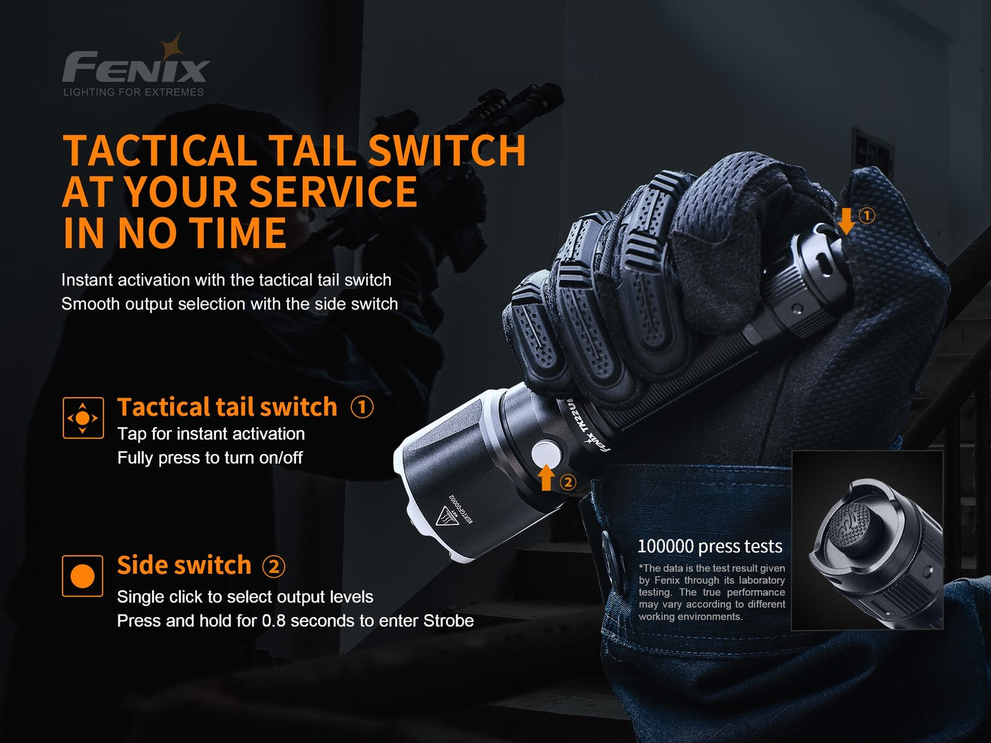 TK22 UE PORTABLE TACTICAL FLASHLIGHT