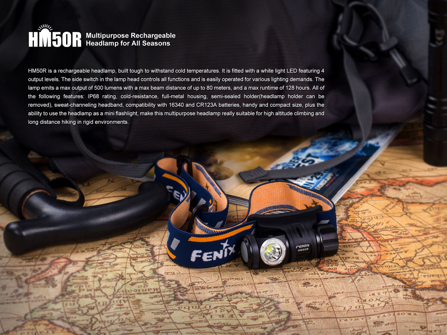 HM50R MULTI-FUNCTIONAL RECHARGEABLE HEADLAMP FOR ALL SEASONS