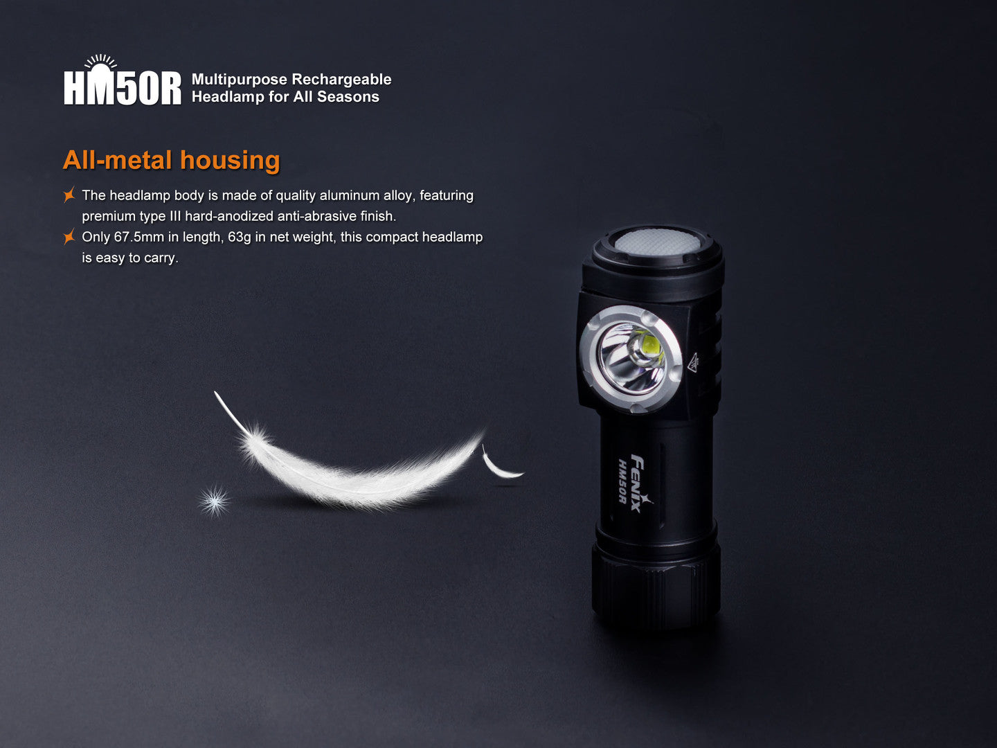 HM50R MULTI-FUNCTIONAL RECHARGEABLE HEADLAMP FOR ALL SEASONS