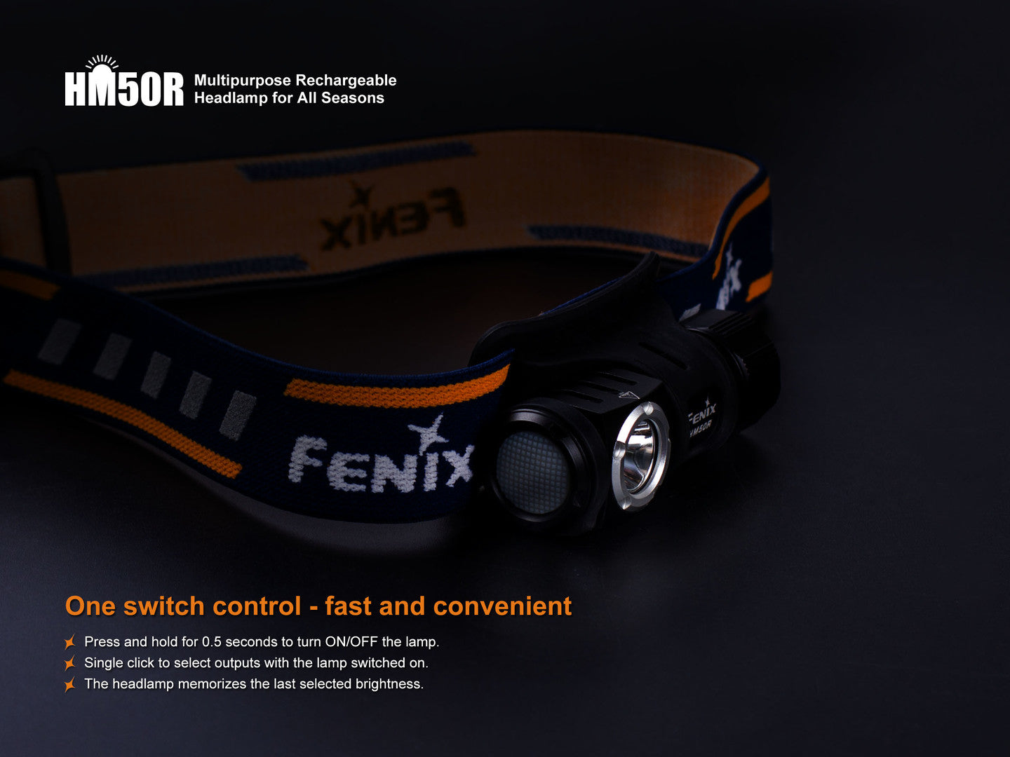 HM50R MULTI-FUNCTIONAL RECHARGEABLE HEADLAMP FOR ALL SEASONS