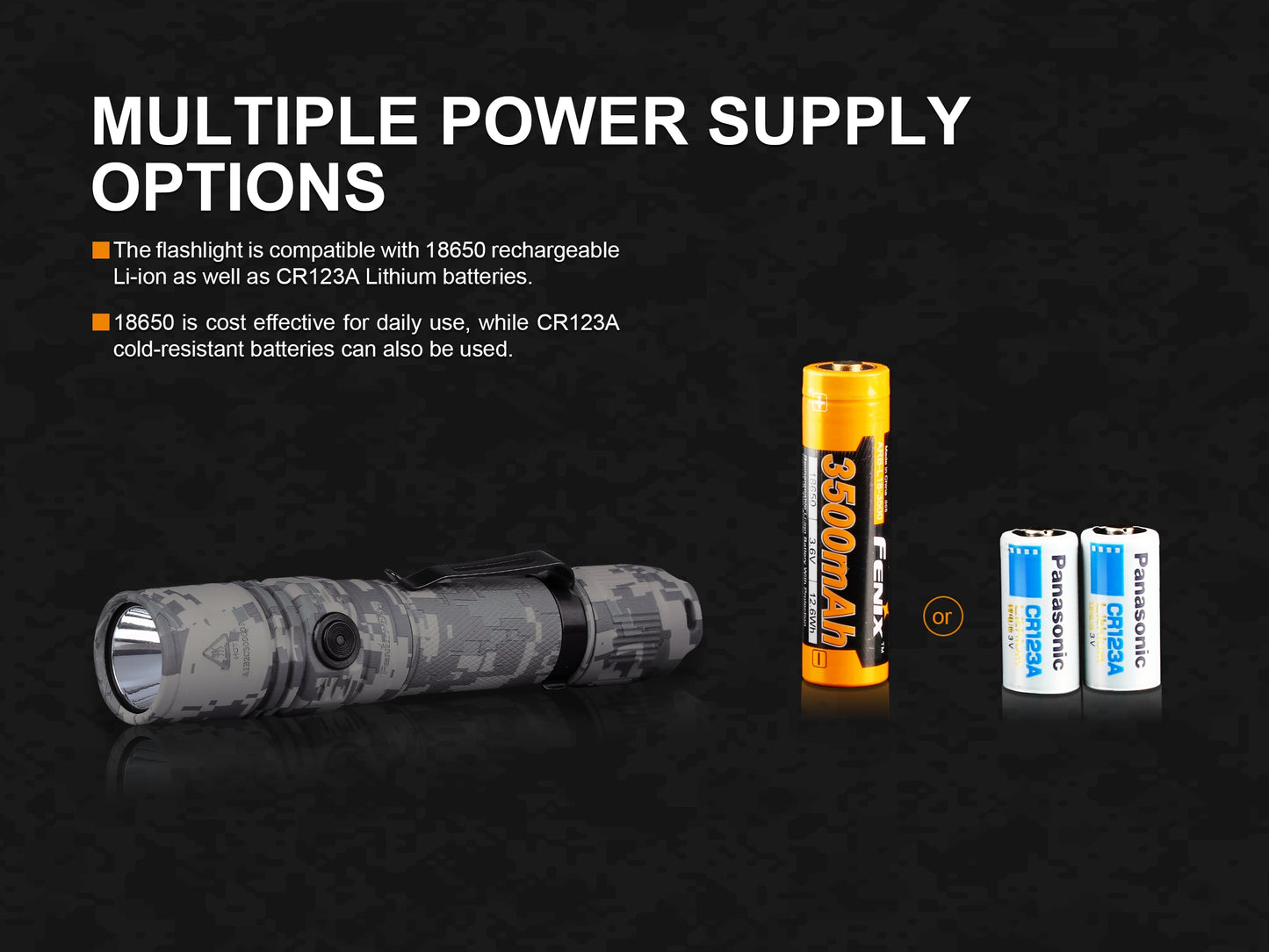 Fenix PD35 Camo Rechareable Flashlight