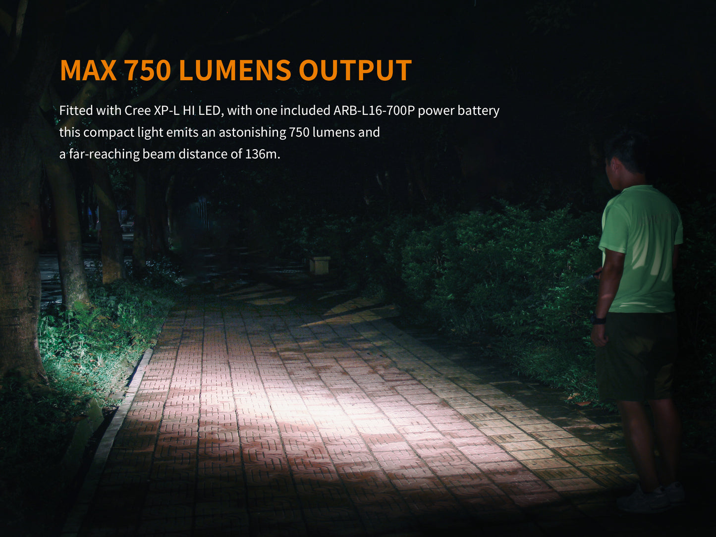Fenix E18R Portable Rechargeable Flashlight