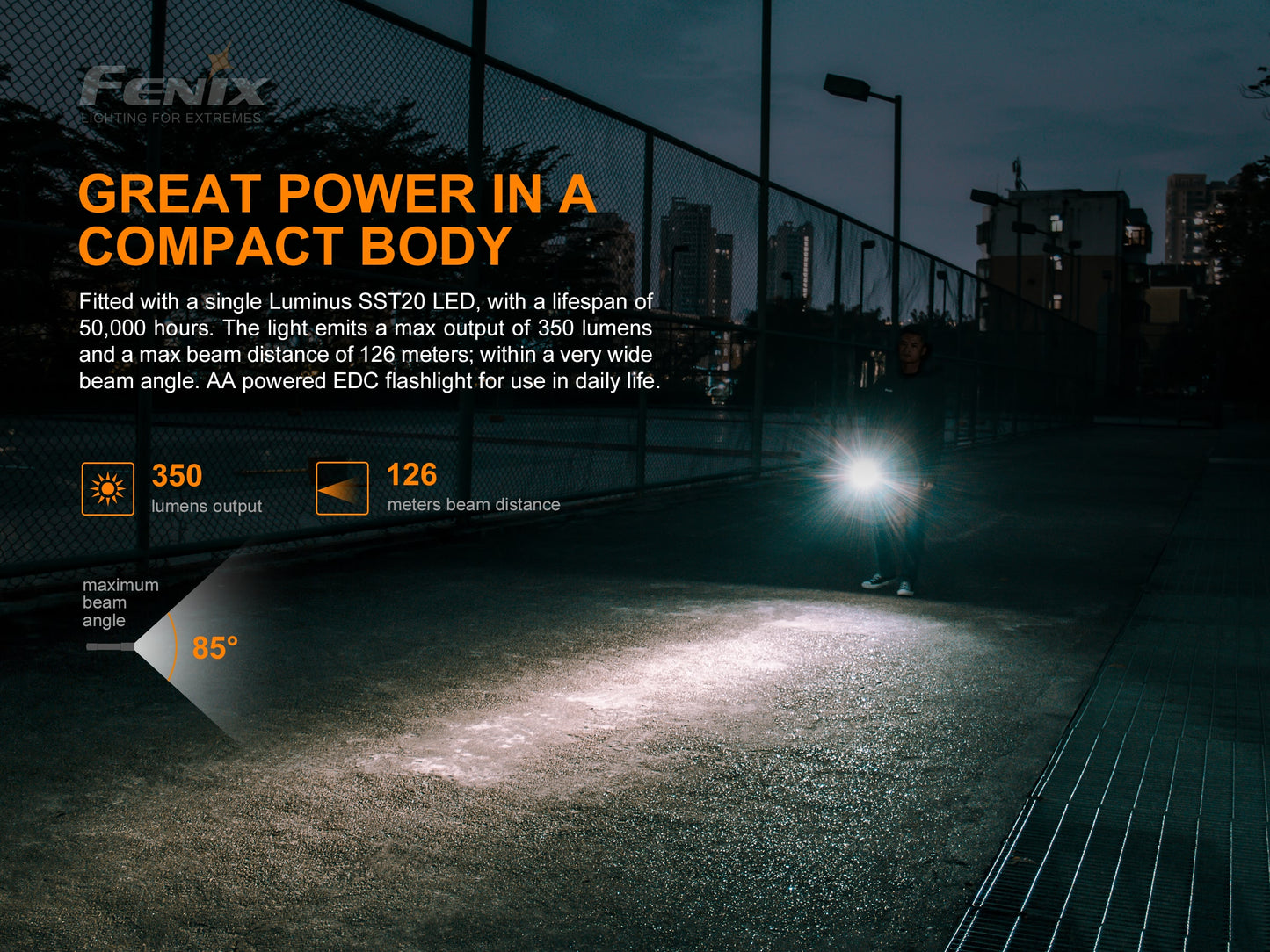 FENIX E20 V2.0 AA FLASHLIGHT