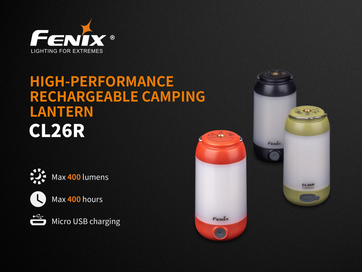 Fenix CL26R High-Performance Rechargeable Camping Lantern