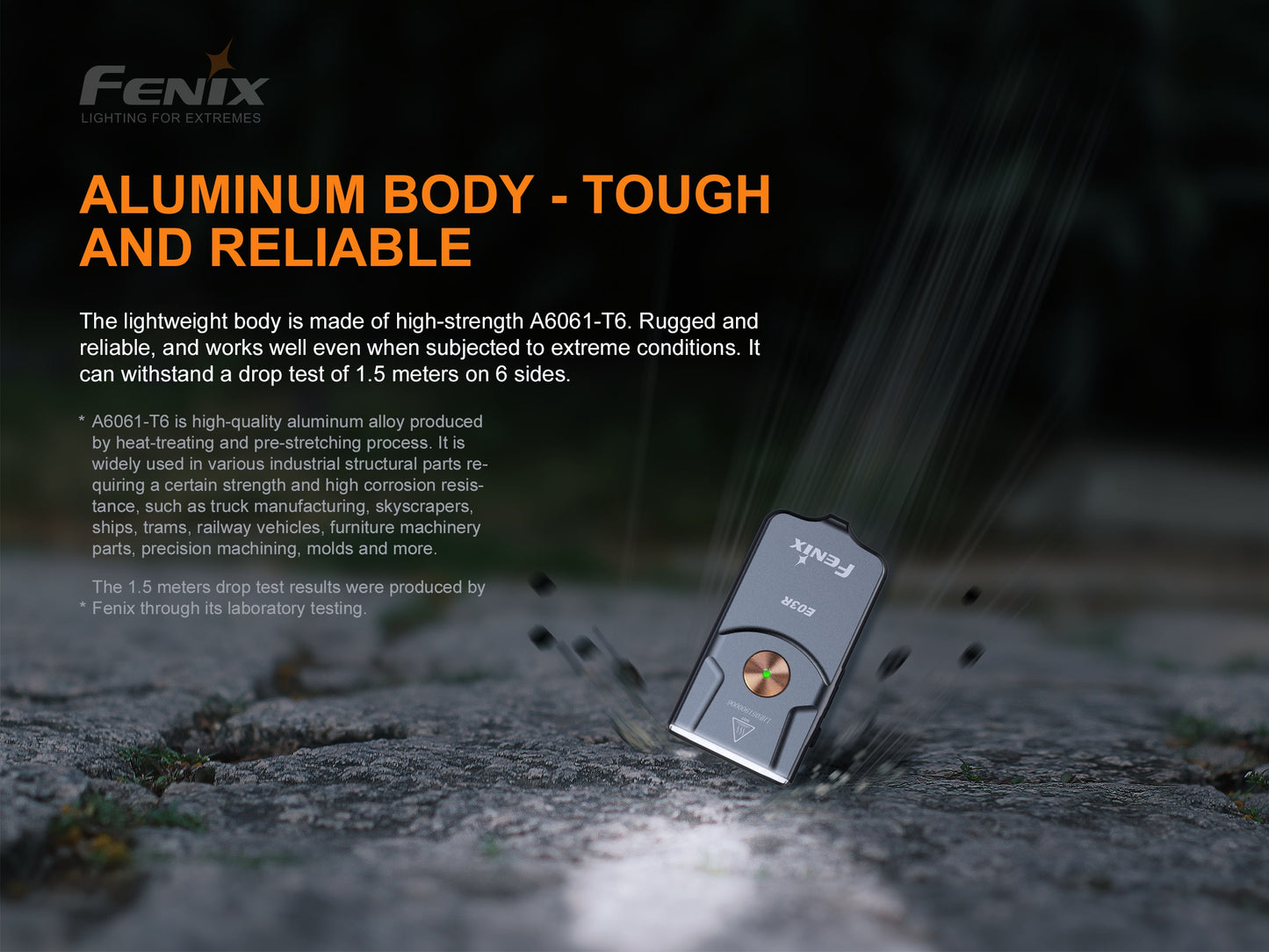 FENIX E03R KEYCHAIN FLASHLIGHT