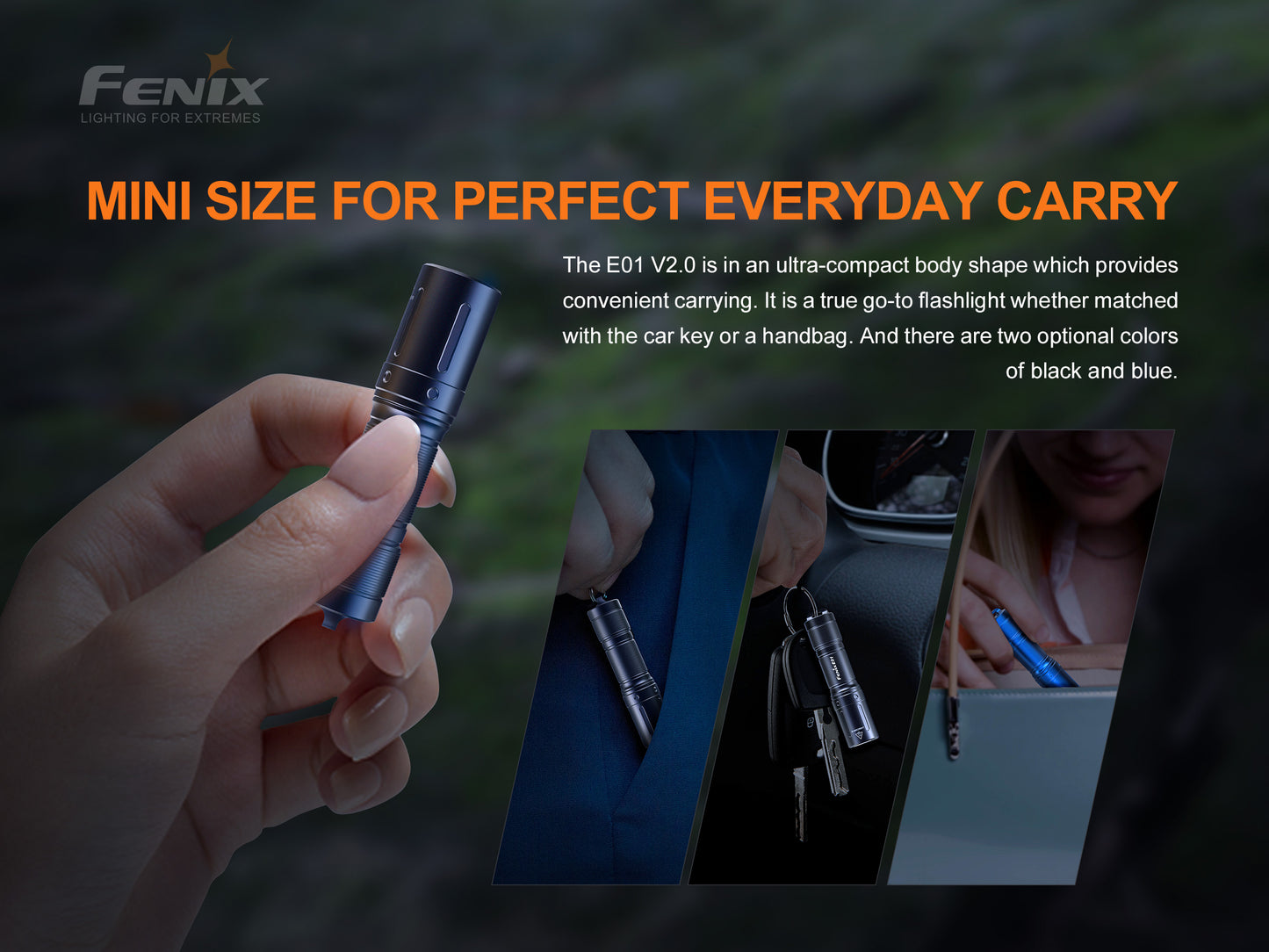 Fenix E01 V2.0 Mini Keychain Flashlight