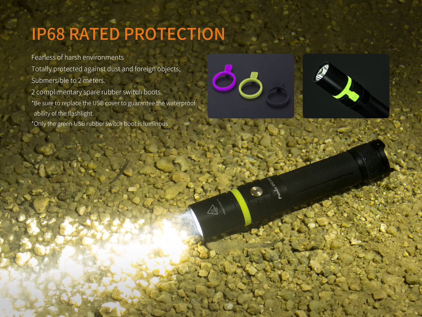 FENIX UC30 USB RECHARGEABLE FLASHLIGHT