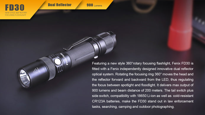 FENIX FD30 FOCUS FLASHLIGHT