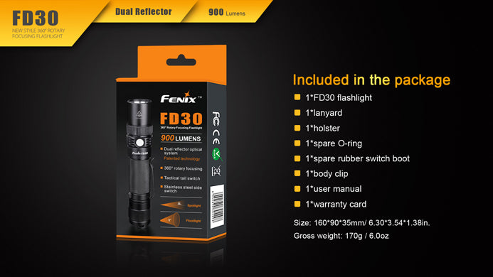 FENIX FD30 FOCUS FLASHLIGHT
