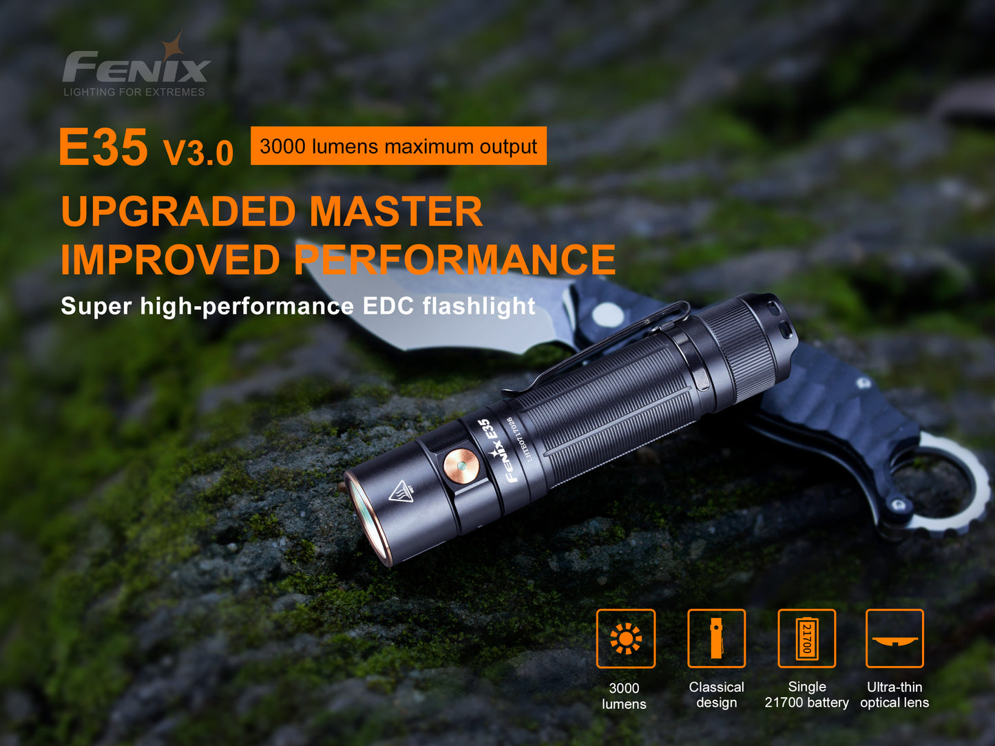 Fenix E35 Super High-Performance EDC Flashlight