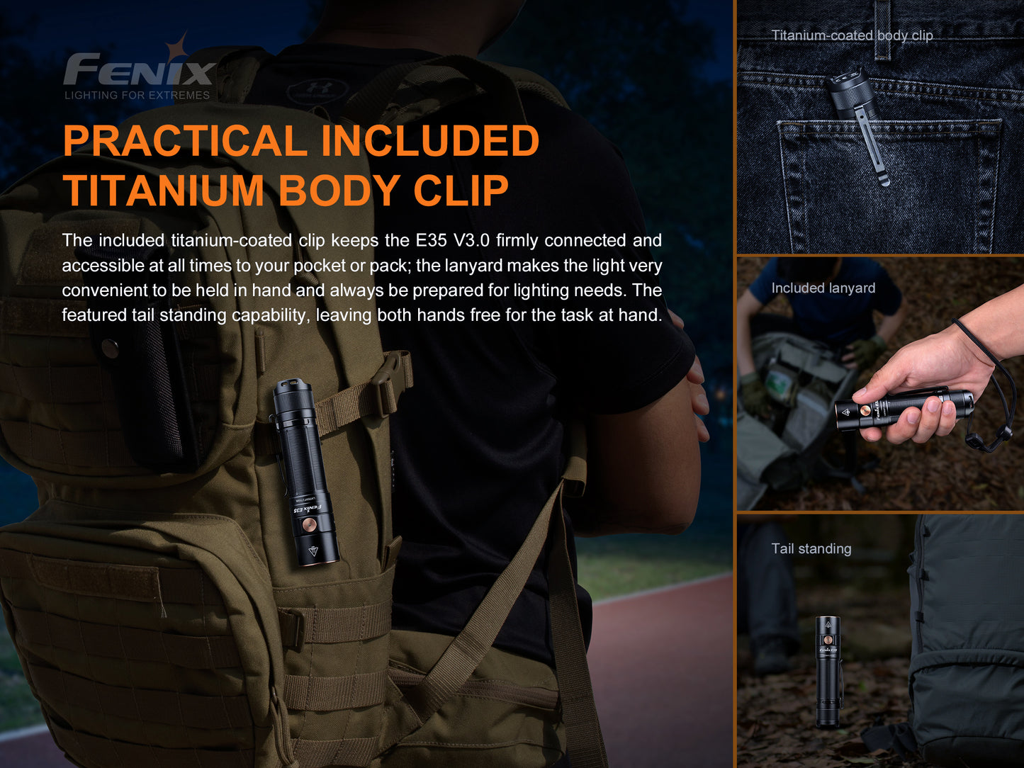 Fenix E35 Super High-Performance EDC Flashlight