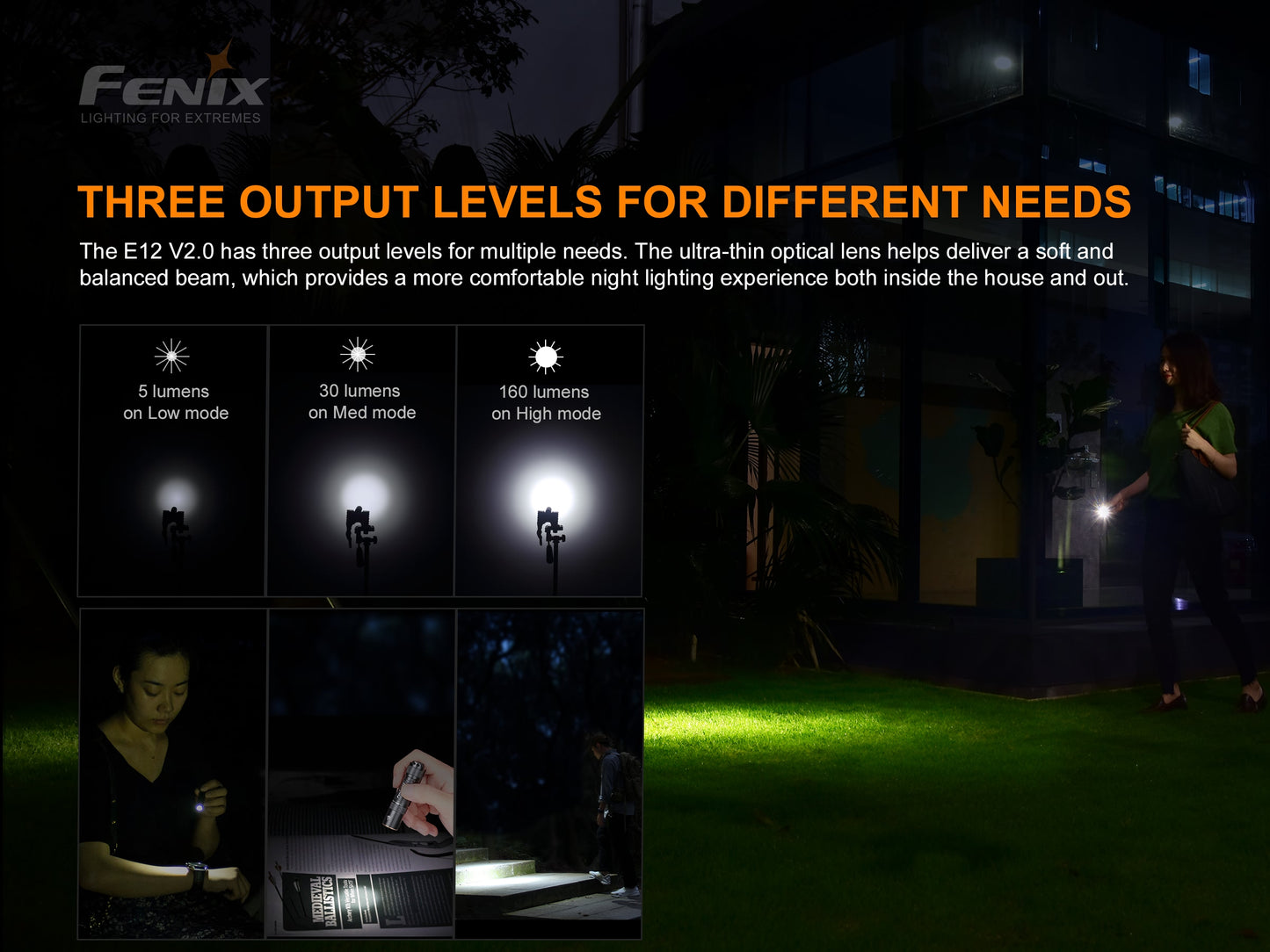 Fenix E12 Ultra-Compact AA EDC Flashlight