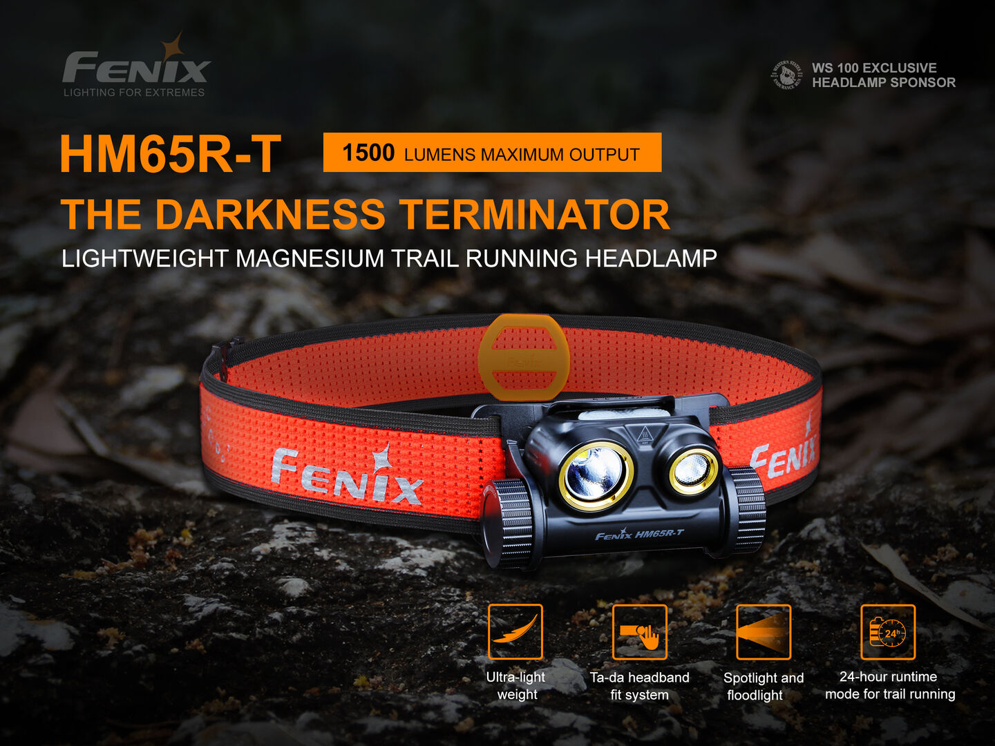 Fenix HM65R-T LIGHTWEIGHT MAGNESIUM TRAIL RUNNING HEADLAMP