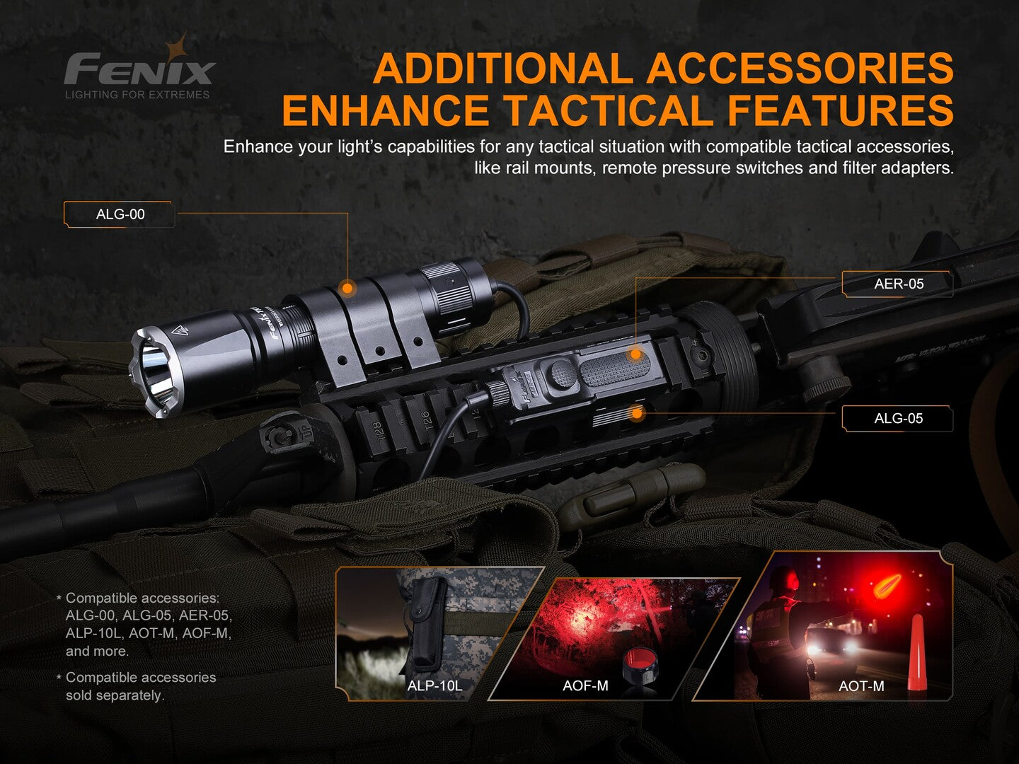 FENIX TK16 V2.0 DUAL TAIL SWITCH TACTICAL FLASHLIGHT