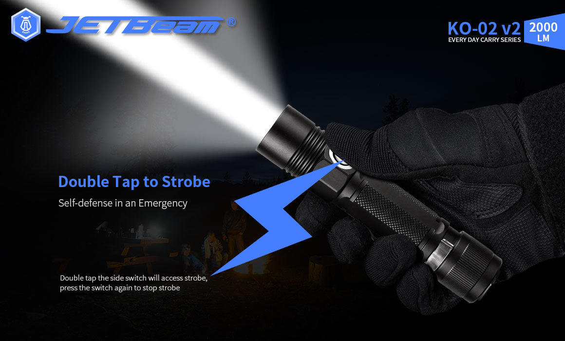 JETBeam KO-02 EDC High Brightness Flashlight