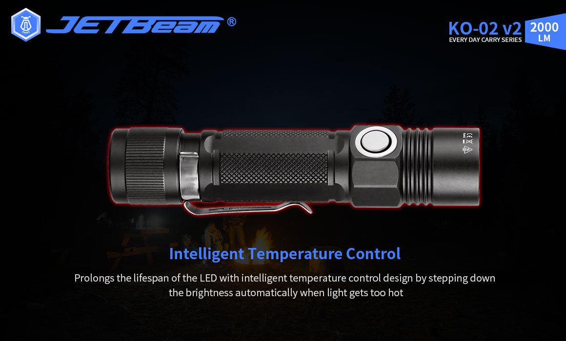 JETBeam KO-02 EDC High Brightness Flashlight