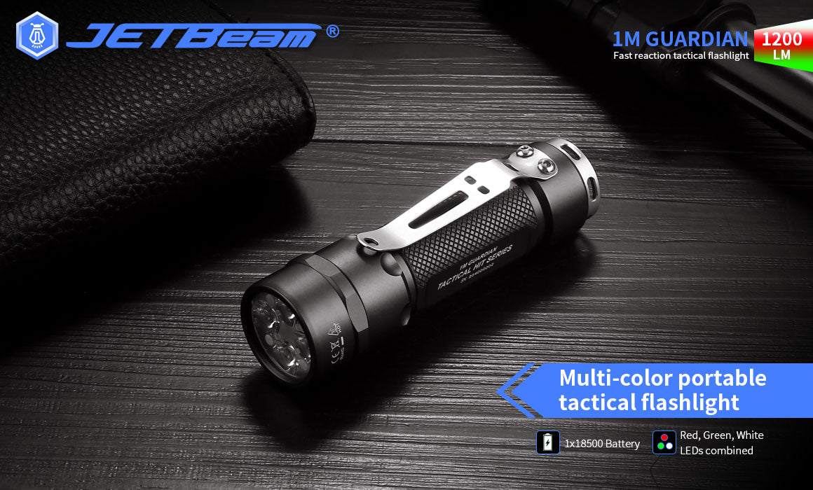 JETBeam 1M Guardian Fast Reaction Tactical Flashlight