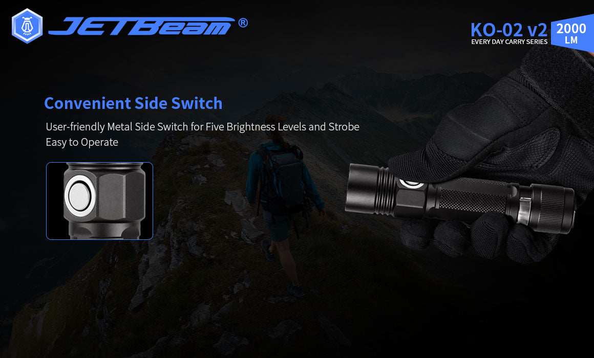 JETBeam KO-02 EDC High Brightness Flashlight