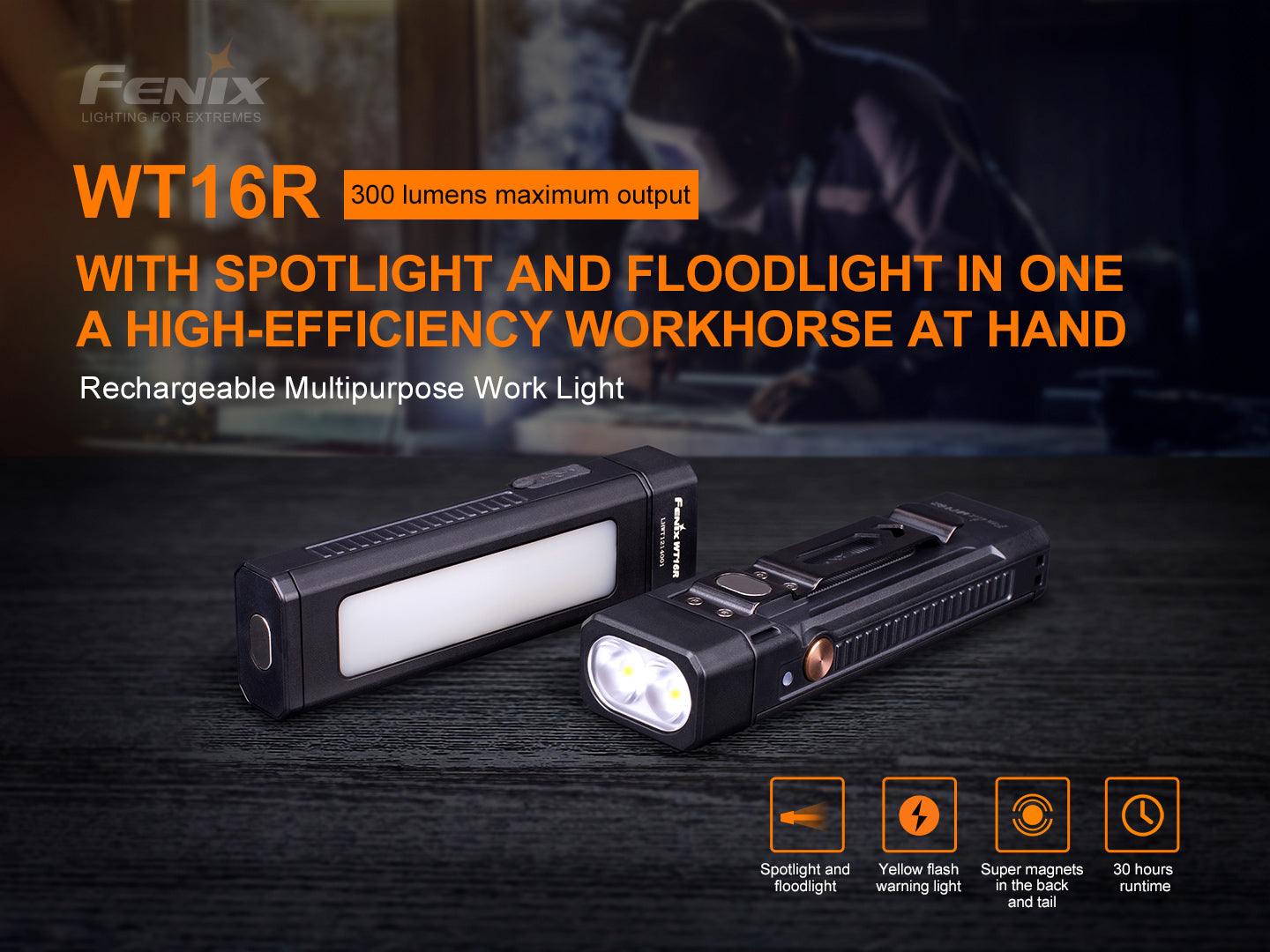 Fenix WT16R RECHARGEABLE MULTIPURPOSE WORK LIGHT