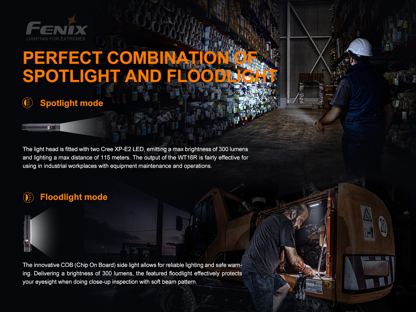 Fenix WT16R RECHARGEABLE MULTIPURPOSE WORK LIGHT