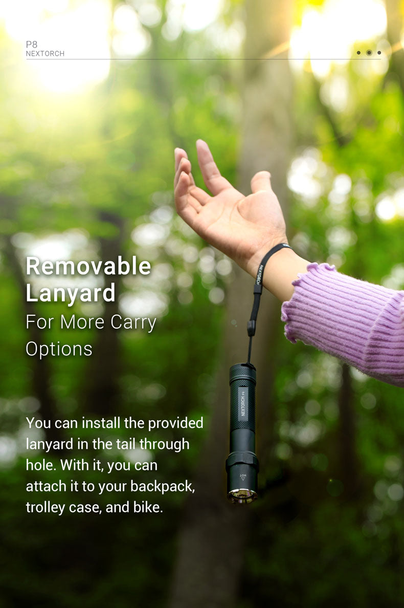 NEXTORCH P8 High Output Cylindrical Flashlight