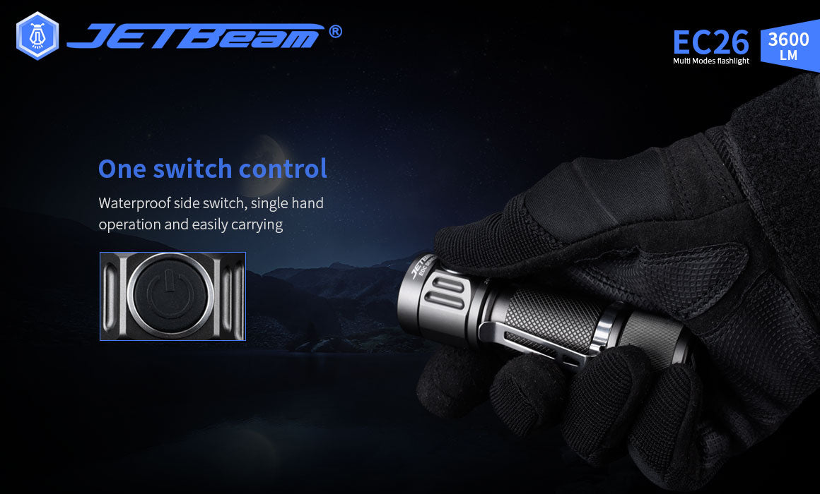 JETBeam 3600Lm EC26 Multi Flashlight