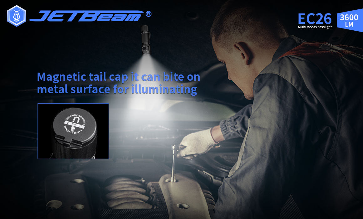 JETBeam 3600Lm EC26 Multi Flashlight