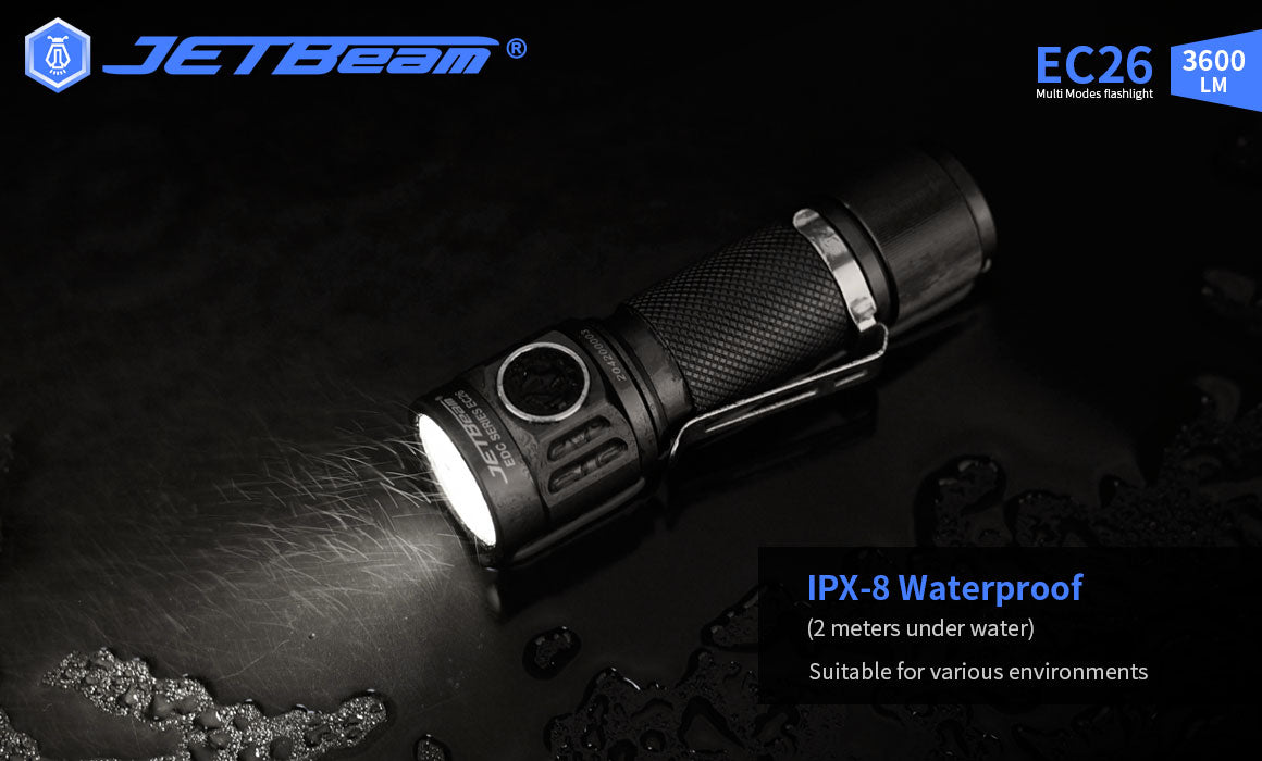 JETBeam 3600Lm EC26 Multi Flashlight