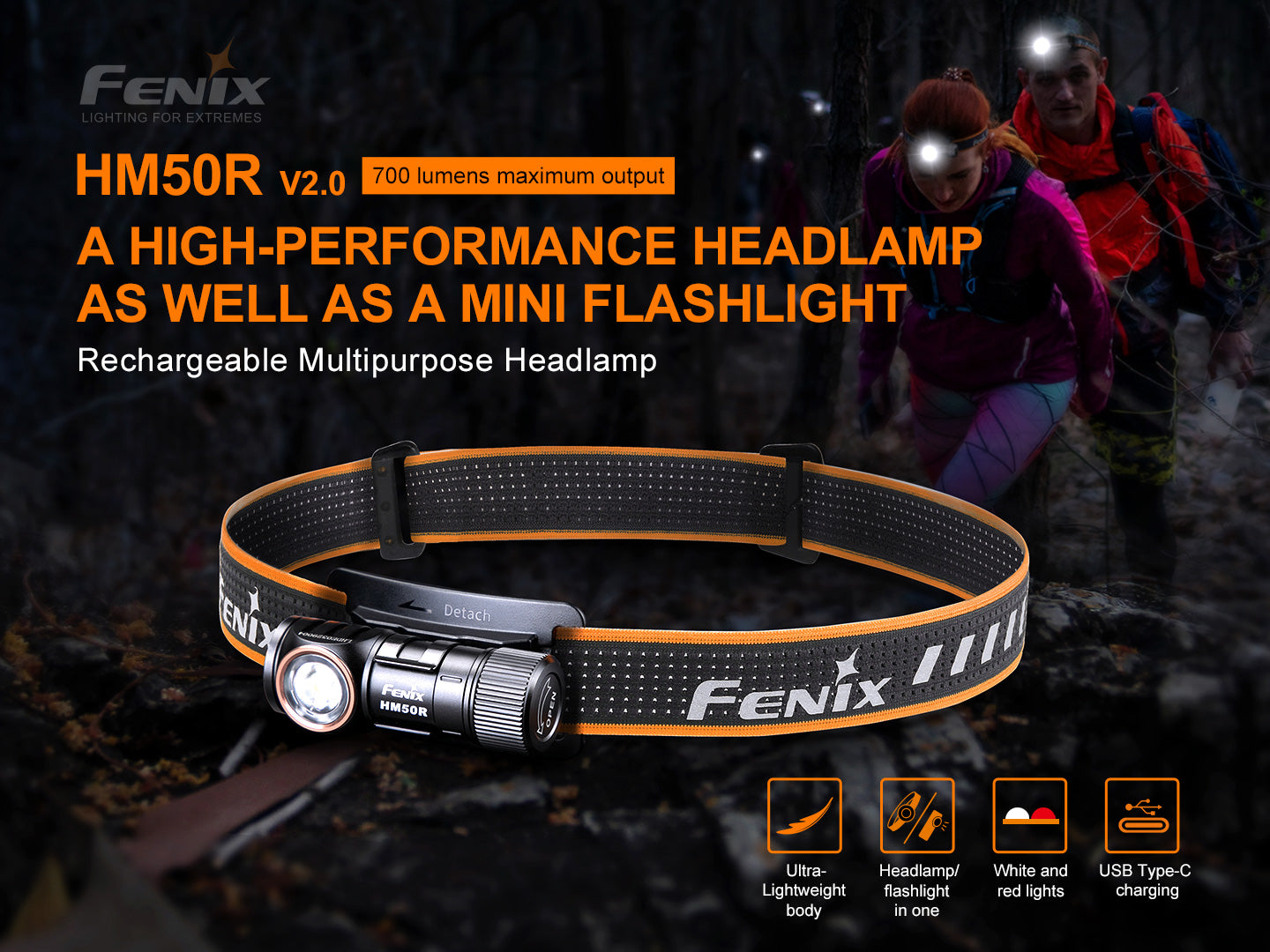HM50R V2.0 RECHARGEABLE MULTIPURPOSE HEADLAMP