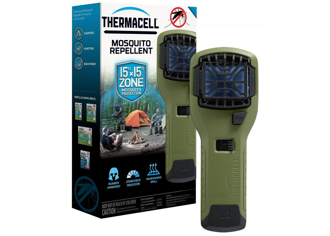 Thermacell MR300 GREEN 便攜戶外大範圍驅蚊器 (連 3 塊驅蚊片及12小時燃料)