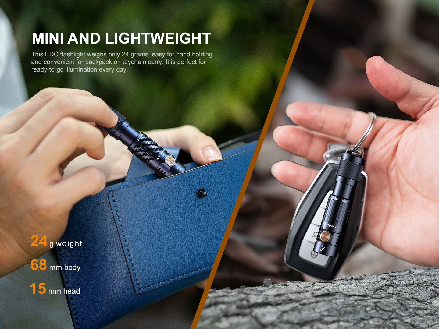 FENIX E05R RECHARGEABLE MINI KEYCHAIN FLASHLIGHT