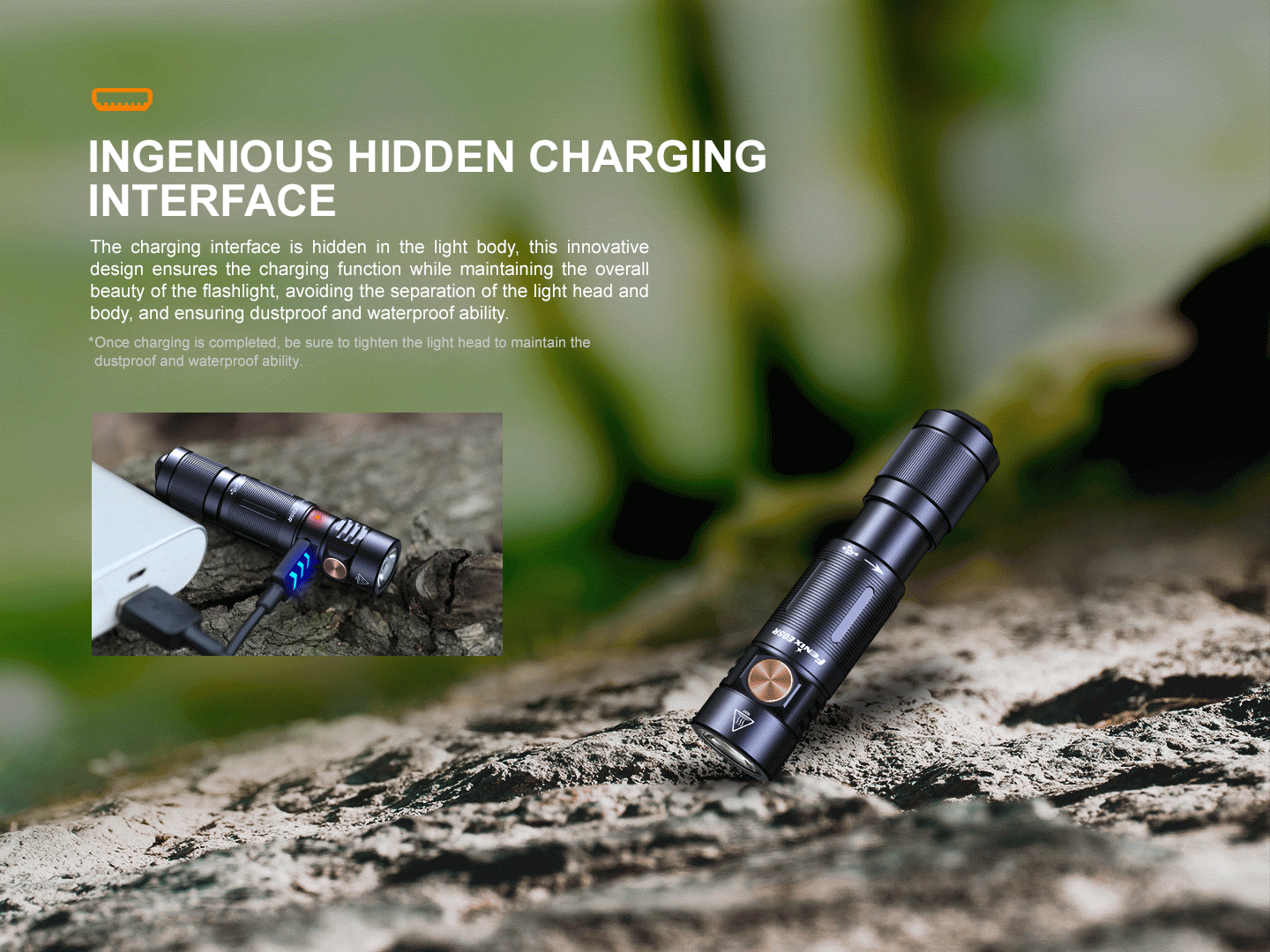 FENIX E05R RECHARGEABLE MINI KEYCHAIN FLASHLIGHT