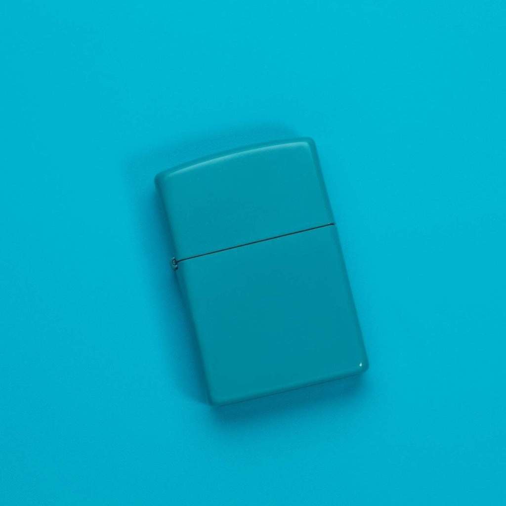 Zippo 平面綠松石色打火機 #22