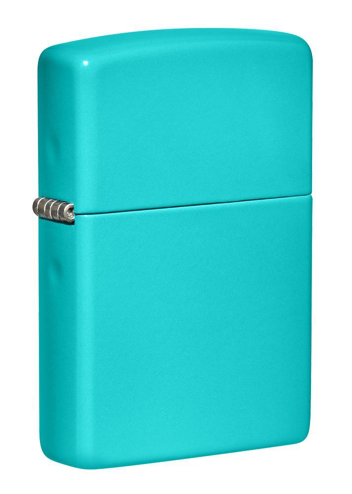 Zippo 平面綠松石色打火機 #22