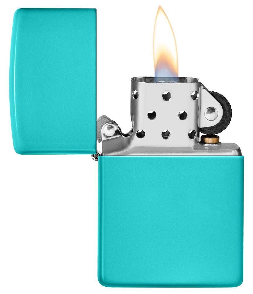 Zippo 平面綠松石色打火機 #22
