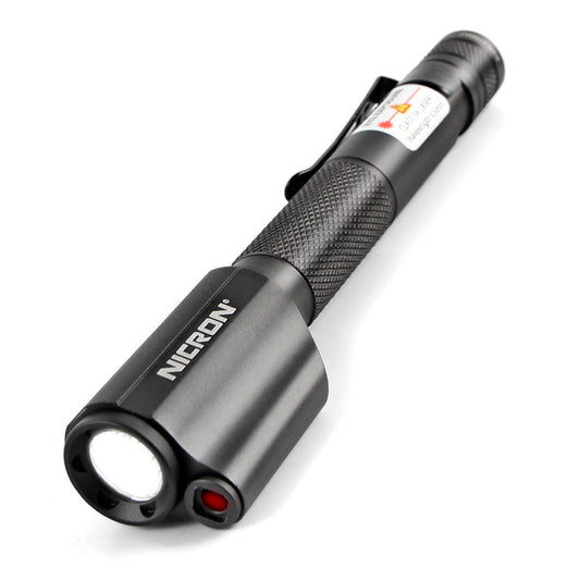 NICRON B24 Mini Pen Style Flashlight With Red Laser