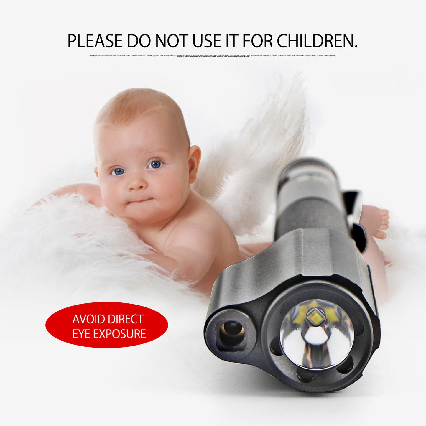 NICRON B24 Mini Pen Style Flashlight With Red Laser