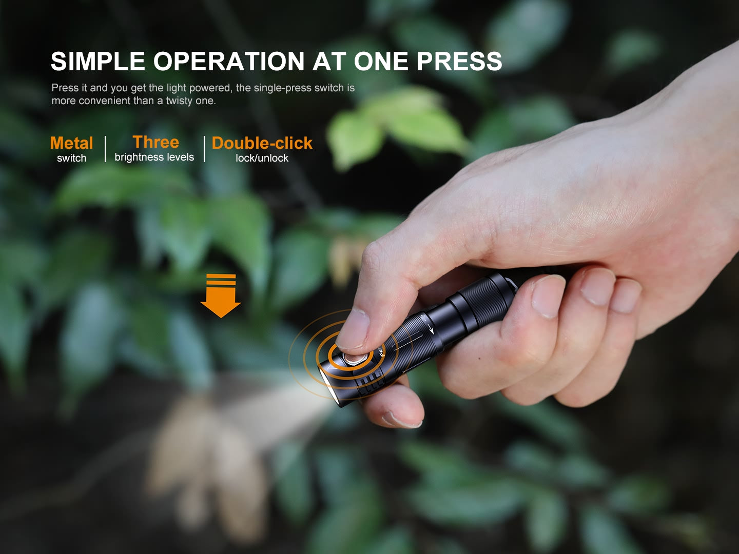 FENIX E05R RECHARGEABLE MINI KEYCHAIN FLASHLIGHT