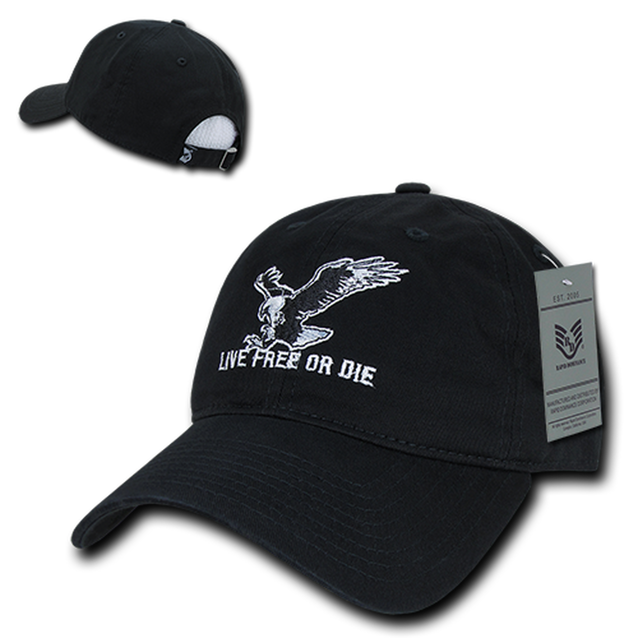 "Live Free or Die" Embroidered Cap