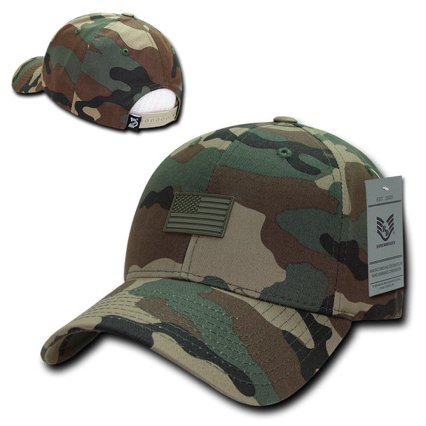 Structured Rubber USA Flag Cap