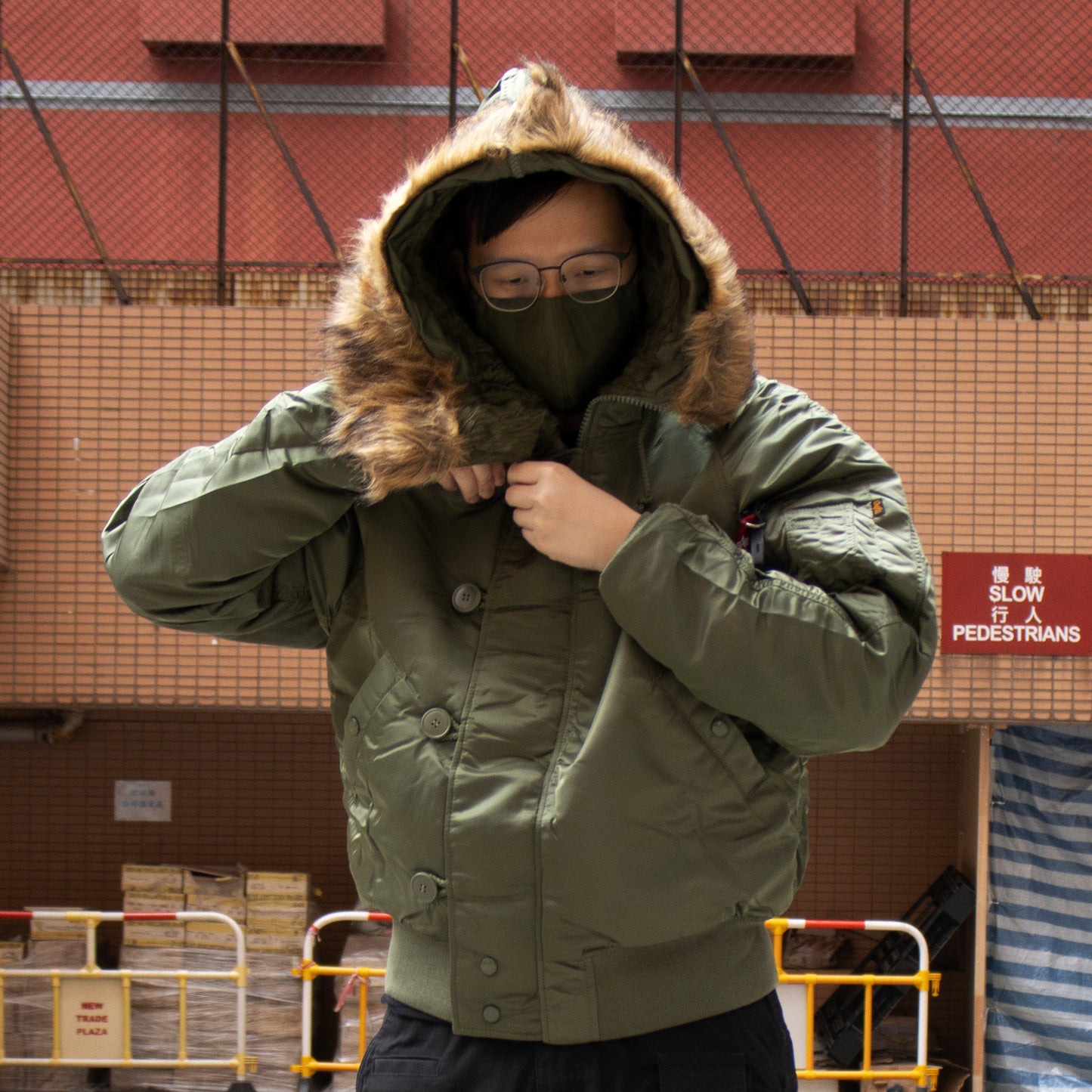 ALPHA N-2B SHORT WAIST PARKA (SAGE)