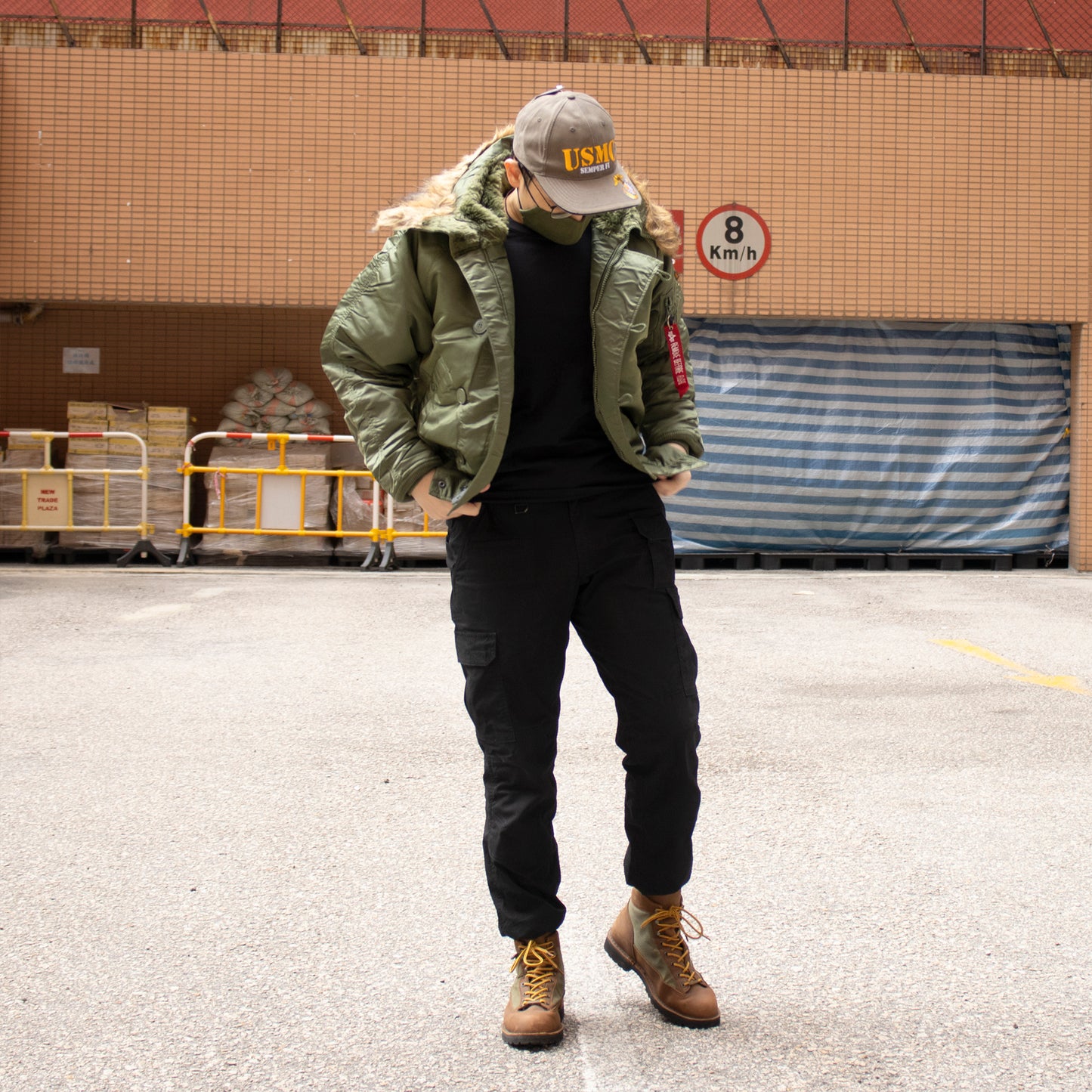 ALPHA N-2B SHORT WAIST PARKA (SAGE)