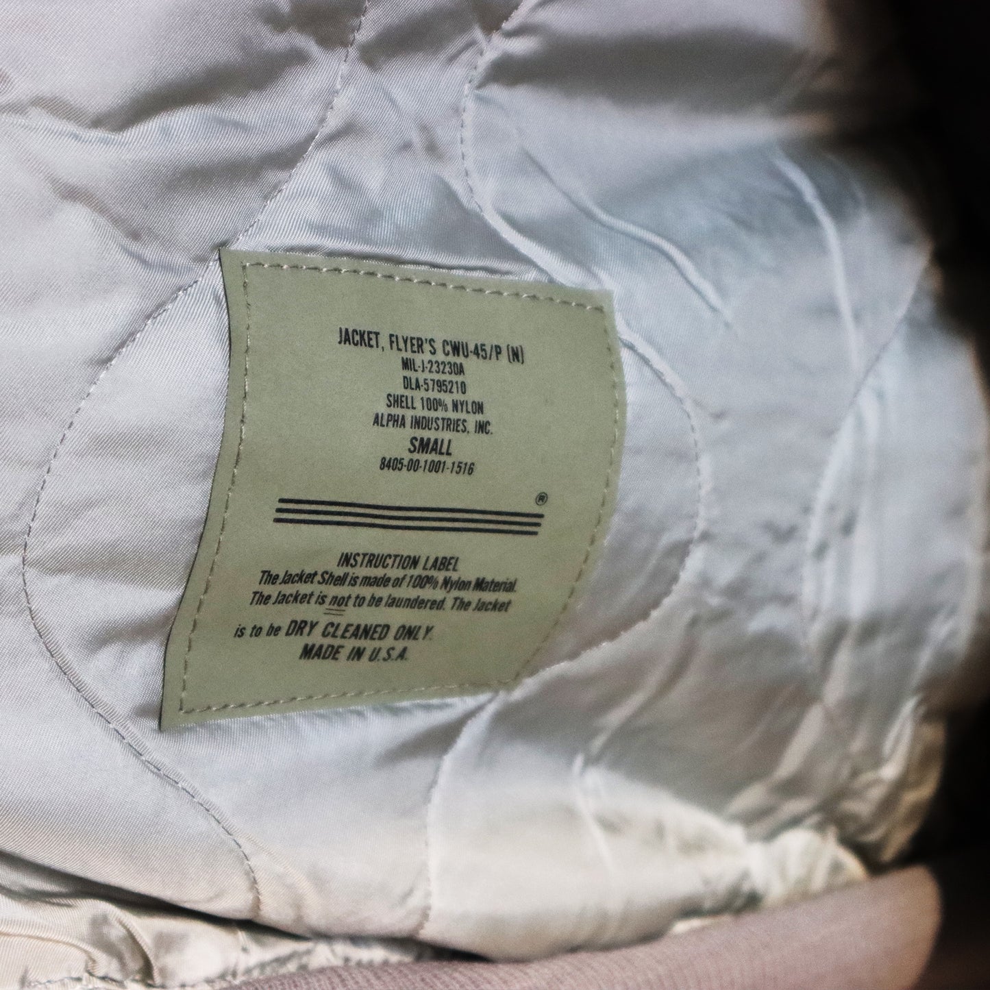 Alpha Vintage USAF CWU 45P Flight Jacket