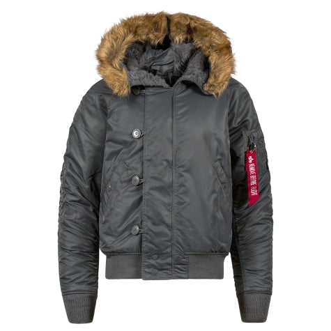 ALPHA N-2B SHORT WAIST PARKA (GUNMETAL)