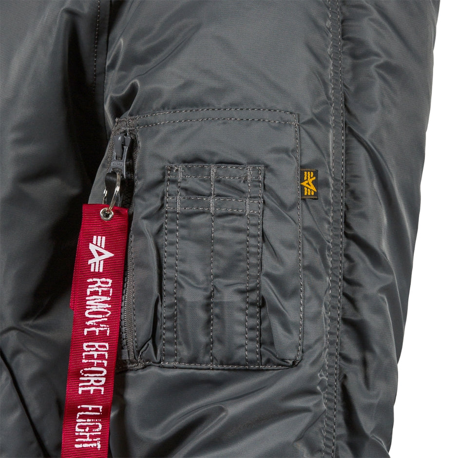 ALPHA N-2B SHORT WAIST PARKA (GUNMETAL)