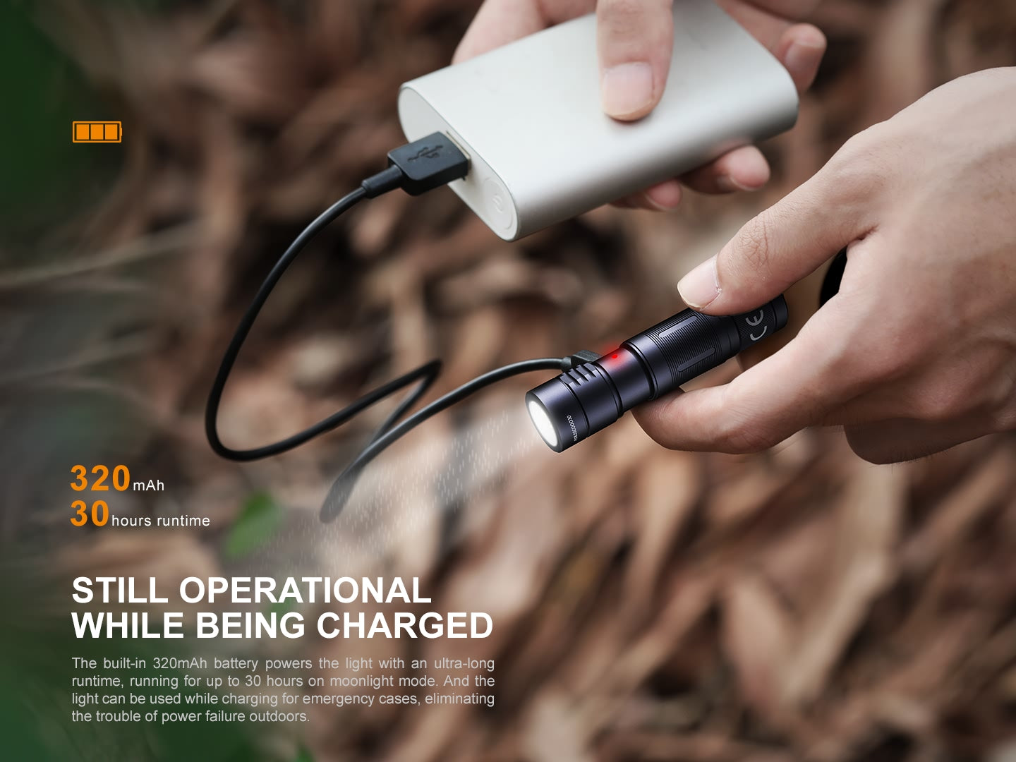 FENIX E05R RECHARGEABLE MINI KEYCHAIN FLASHLIGHT
