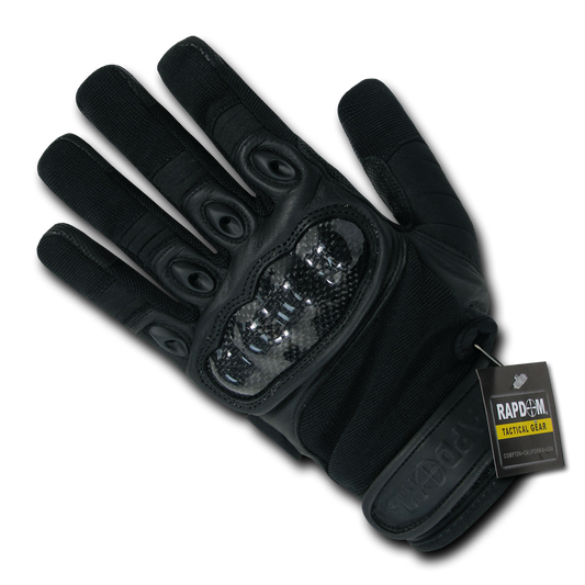 【碳纖維】透氣硬指節手套