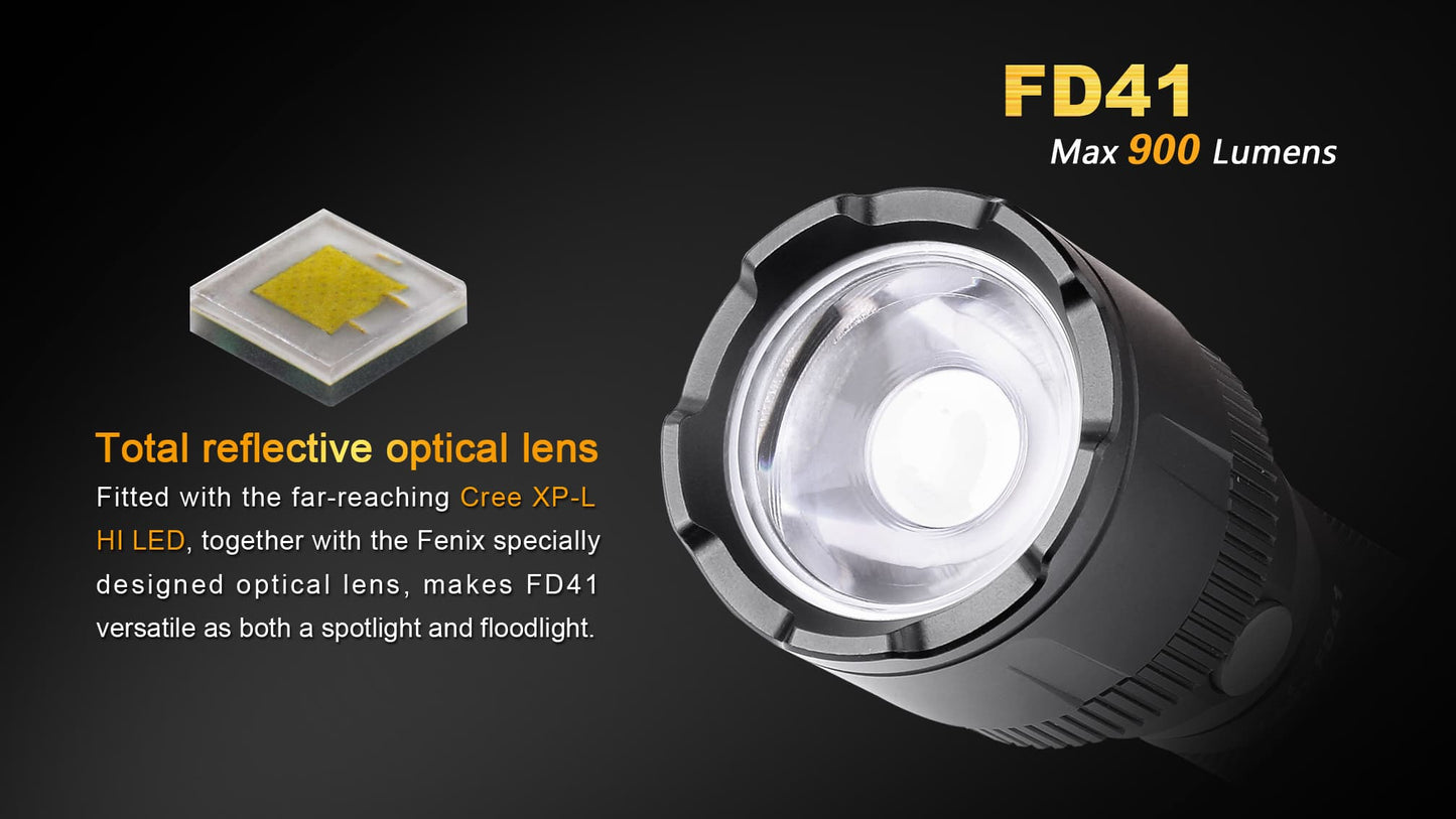 FENIX FD41 360° ROTARY FOCUSING TACTICAL FLASHLIGHT