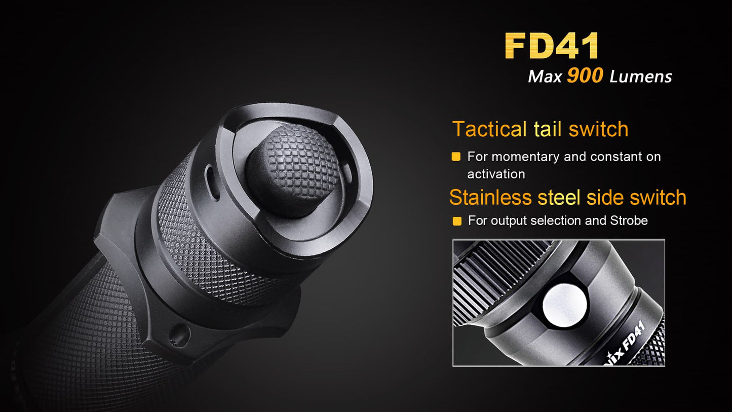 FENIX FD41 360° ROTARY FOCUSING TACTICAL FLASHLIGHT