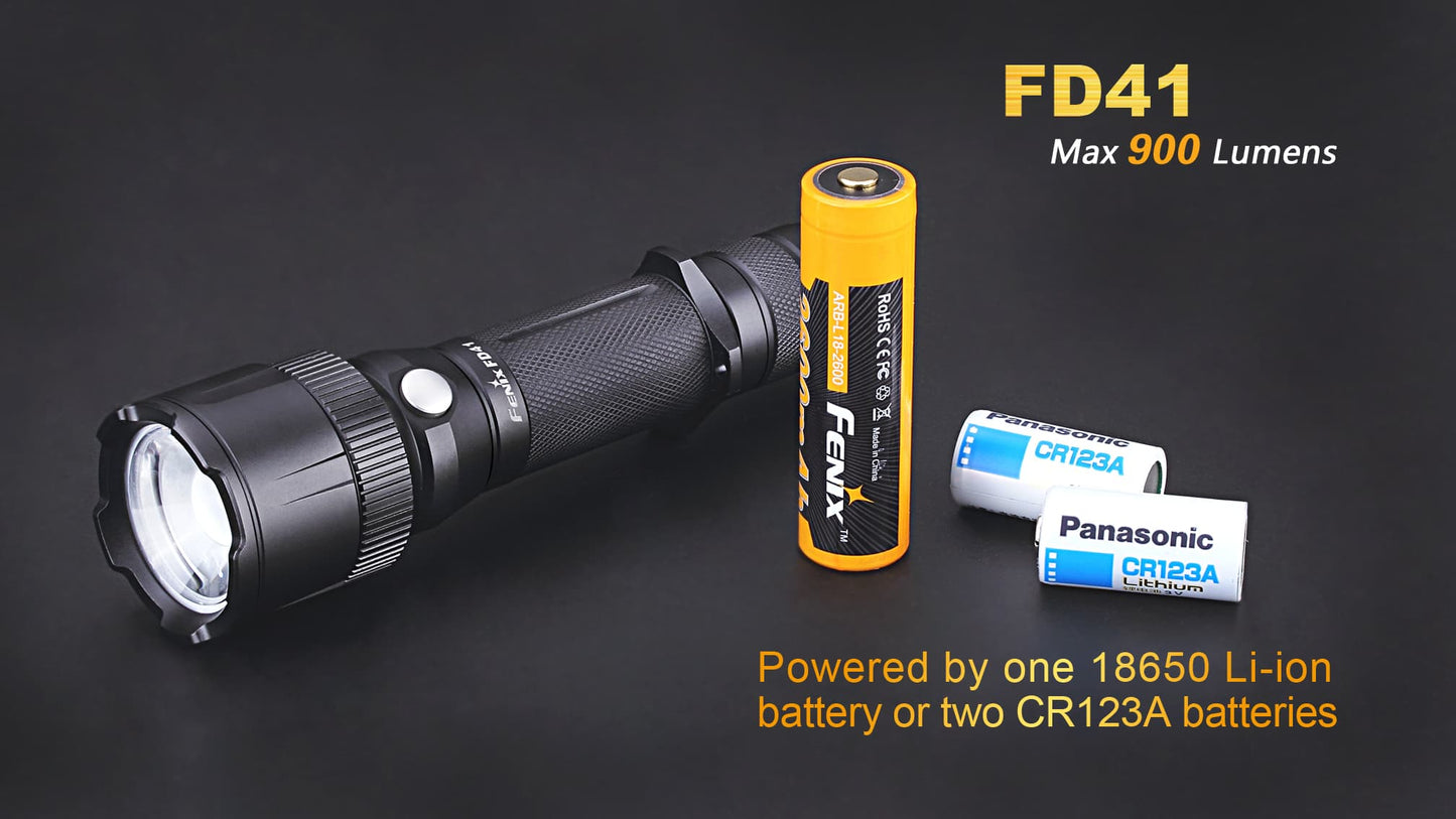 FENIX FD41 360° ROTARY FOCUSING TACTICAL FLASHLIGHT
